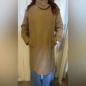 Babaton 96% wool Women's Tan Coat